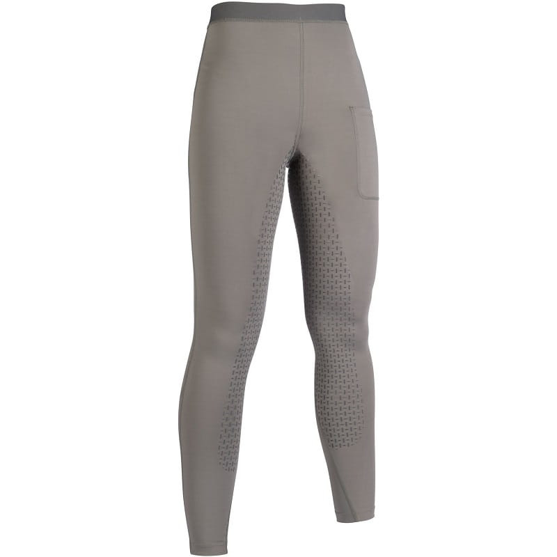 Bryczesy Legginsy HKM Flow pełny lej silikon 5700 oliwka